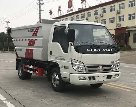 福田小卡之星后掛桶式垃圾車